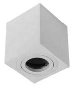 O.B. Sob. Gu10 Rect. Aluminio Blanco (D80X85Mm)