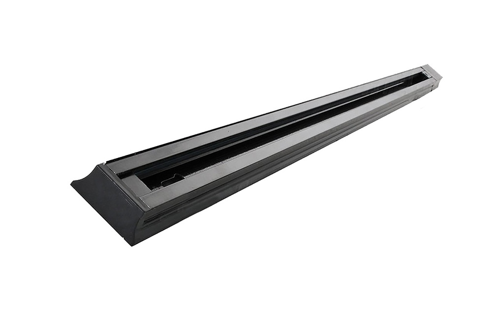 Riel P/Spot Alum. Negro 1mts 2vias
