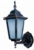 Farol Pared 1L E27 Napoles 6 Caras Rust (210X370Mm)