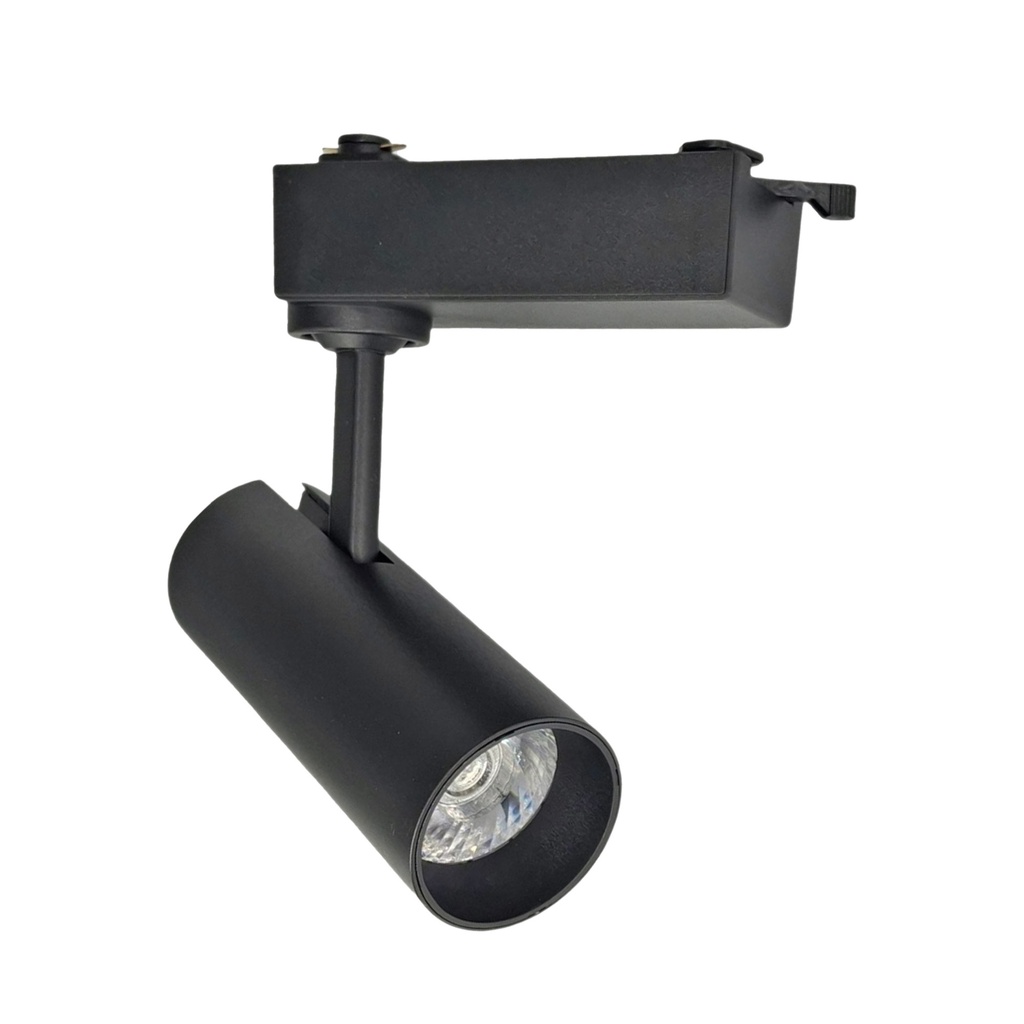 Spot P/Riel Led Mov. 20w 3CCT (3k/4k/6k) 24Gr. Negro 110v (D60x135)mm