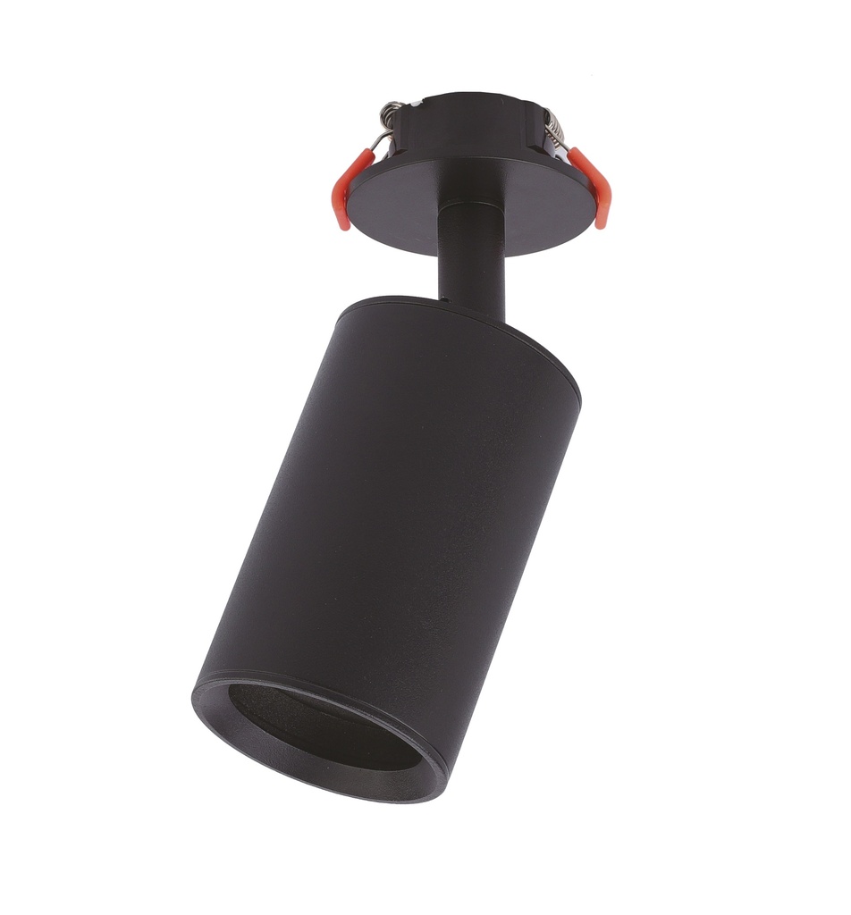 Spot Gu10 Movil Redondo Emp. Negro 17X6Cm