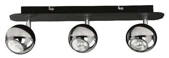 Spot 3L Gu10 Redondo Negro+Nk C/F Incand.