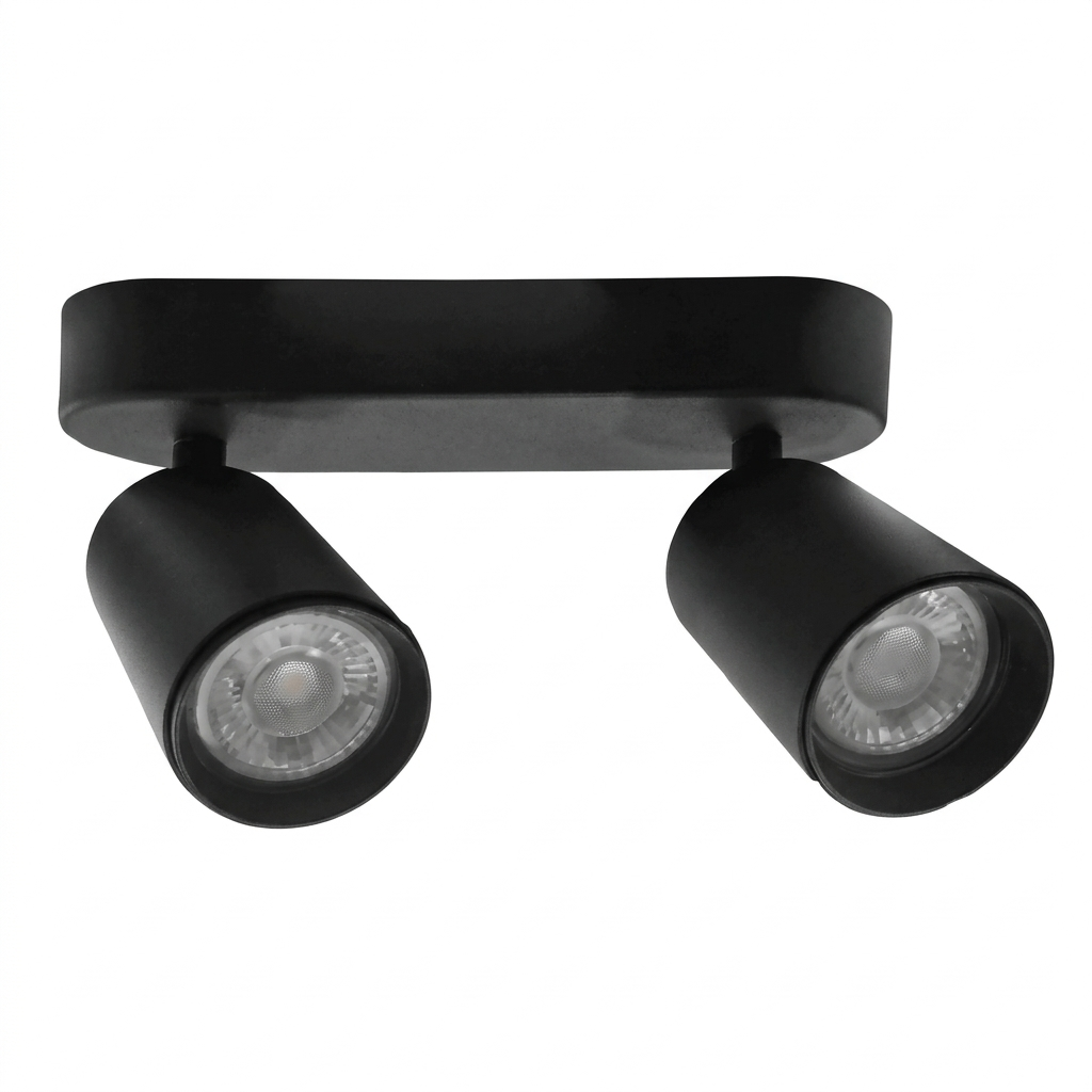 Spot Sob. Movil Negro 2L Gu10 (300X95Mm)