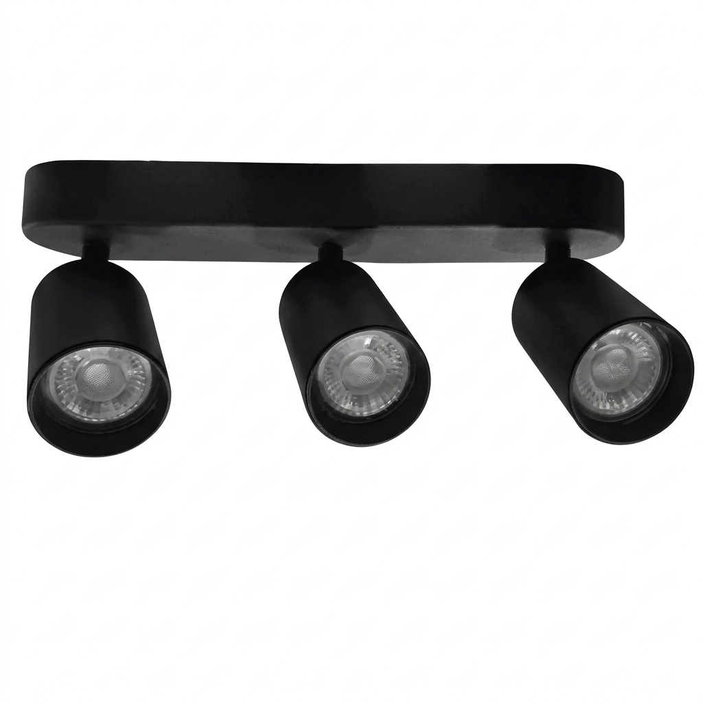 Spot Sob. Movil Negro 3L Gu10 (400X95Mm)