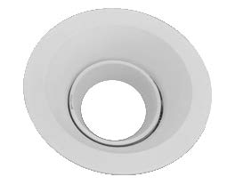 [010104 | Q903-AD blanco B6] O.b. GU10 Emp. Movil Red. Prof. Alum. Blanco (D105xP85)mm