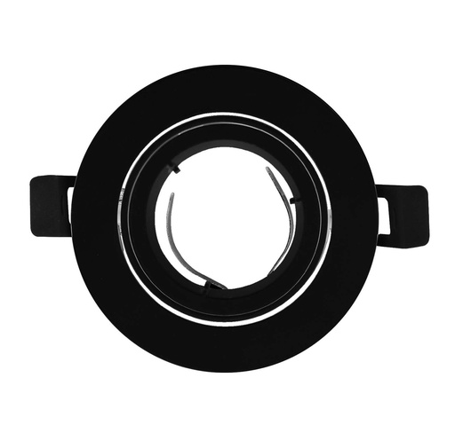 [010143 | JH-9478R-C] O.b. GU10 Emp. Movil Red. Alum. Negro (D100xH36)mm