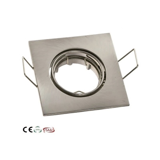 [010209 | TS07 SN] Descatalogado O.B. Movil Cuadrado Nikel 80Mm Gu10