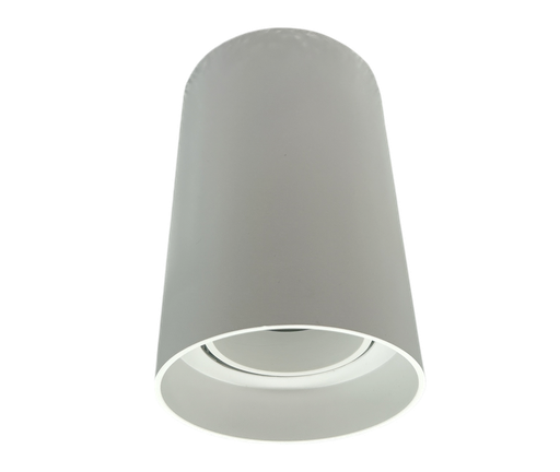 [010400 | TS125 BLANCO] O.B. Sobr. Gu10 Movil Red. Plastico Blanco (D80X130Mm)