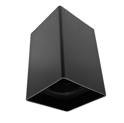 [010403 | TS126 NEGRO] O.B. Sob. Gu10 Movil Rect. Plastico Negro (80X130Mm)