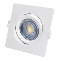 [010552 | LTH1930-5 6k] O.B. Led Movil Cuad. Blanco 5W 6K 100-240Vac (D90X90Mm)