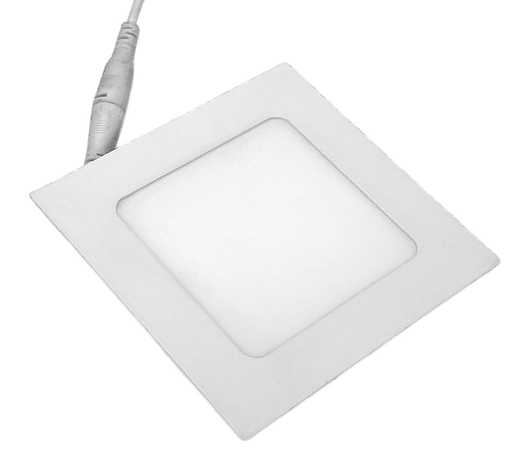 [010591 | L7130-6 6k WH] Panel Led Emp. Cuad. Blanco 6W 6K (120X120X19Mm)
