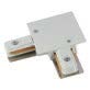 [010755 | T21CO3 WH] Conector L P/Riel Emp.Rado 9.5Cmx9.5Cm Blanco