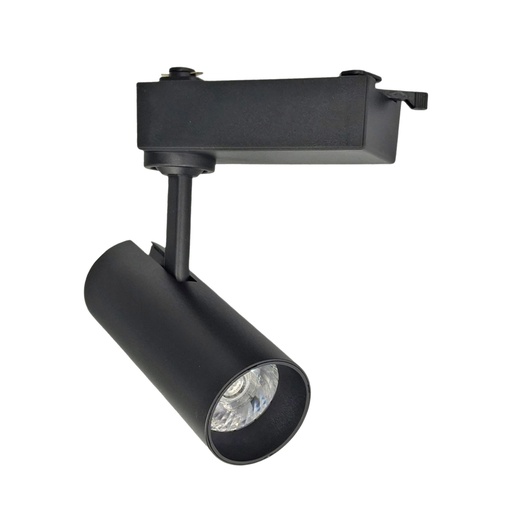 [030254 | HFGD24B Negro] Spot P/Riel Led Mov. 20w 3CCT (3k/4k/6k) 24Gr. Negro 110v (D60x135)mm