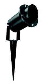 [033019 | KZ-WDK-A1003] Spot Estaca Gu10 Metal Negro Ip65 (D100Mm)