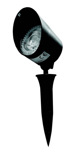 [033102 | LDC0110-7 BK] Spot Estaca Led Plastico Negro 7W Verde (160X80Mm) Ip65