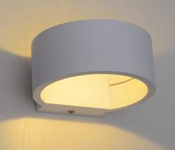 [034058 | 75133WT- 5W B6] Aplique Pared Led Cob Ext. Redondo 1X5W 3K