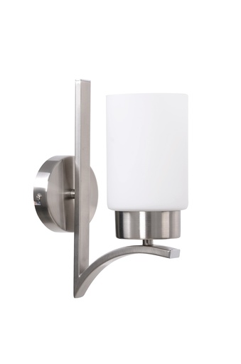 [034067 | 93412SH.1W.WT] Aplique Pared 1L E27 Satin (280X100X190Mm)