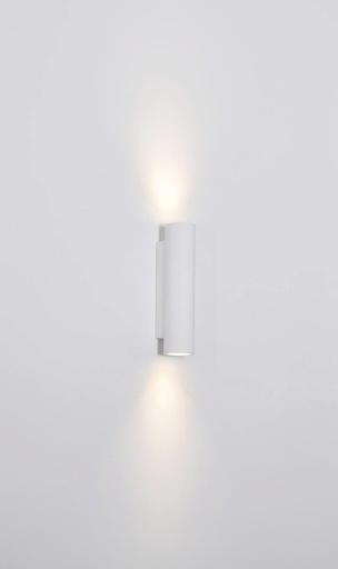 [034103 | GW-8113] Aplique Pared Yeso Bid. Int. 2L Gu10 Tubular (90x70x300)Mm