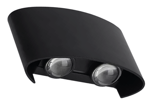 [034150 | B2325 NEGRO] Aplique Pared Led Bid. Ext. Alum. Negro 4W 3K (85-265)v (120x80x35)mm 400lm IP54