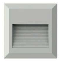 [034259 | LBD1812-2X 2w 3k] Aplique Pared Sob. 2W 3K Cuadrado 12.5X3Cm Blanco