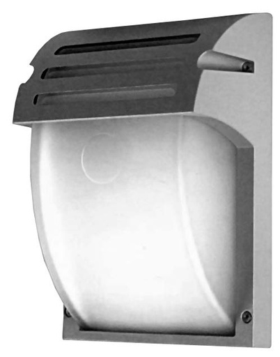 [034276 | C3076-1-BK] Aplique Pared 1L E27 Ext. Negro (245X180X100Mm) Ip65