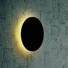 [034282 | CM-PW01-170] Aplique Pared Led Circ. Plastico Negro 12W 3K (D160Mm) Ip65