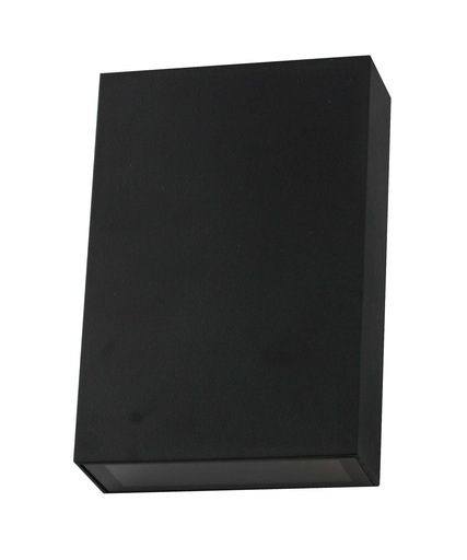 [034289 | LBD2750-4 Ng] Aplique Pared Led Bid. Rect. Plastico Negro 2X2W 3K (123X83X30Mm) Ip65