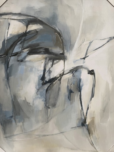 [150099 | 52GCGK1154] Cuadro Azul Obscuro /Blanco Profund Silence 1