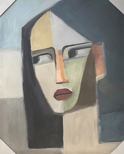 [150138 | 52GCRR0268] Cuadro De Mujer Con Detalles Turqueza