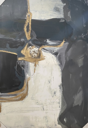 [150148 | 52KO0714] Cuadro Negro/Gris/Oro Bloquer 6