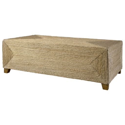 [150562 | 25465] Mesa Rectangular De Fibra Natural Beige