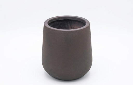 [155136 | LT13371-A pequeña] Maceta Fibra De Barro Redondo Pequena 30X30X30Cm P11 Dark Rust