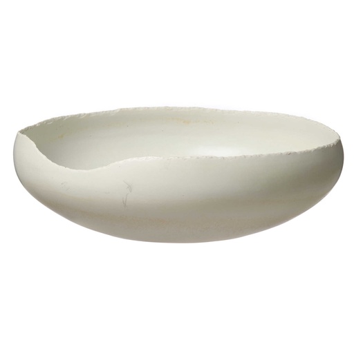 [159026 | R17649] Tazon De Ceramica Blanco Moderno 38x12x38cm