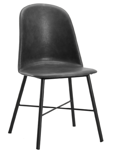 [161012 | 9336 M/7] Silla Cuero Sintetico Patas Metal Map/7