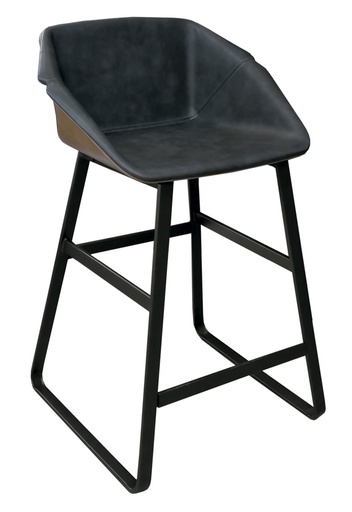 [161026 | 9088S] Silla Bar Cuero Sintetico Patas Metal Color Map/4+Map/7 65Cm Altura