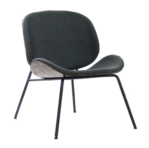 [161029 | 9015] Silla Tela Patas Metal (Madera Cotrachapada) Gris Light