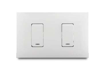 [176001 | VIV13015] Interrup. Doble C/Luz Blanco Veto Vive