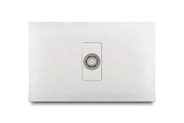 [176010 | VIV13183] Toma Tv Simple Blanco Veto Vive