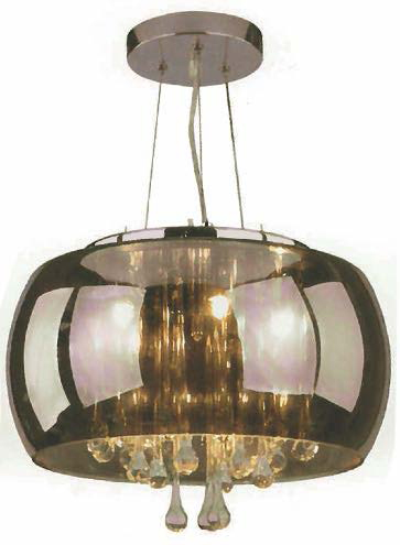 [180018 | 7007-400 P amber] Lamp. Colg. Medusa 4 E-14 D41Cm Ambar