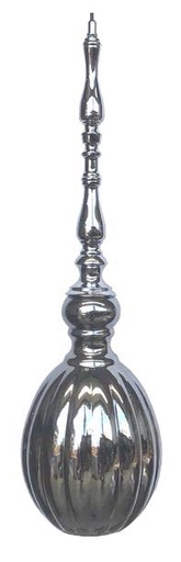 [180179 | 9149-1B Gold] Lamp. Colg. Vidrio Dorado 1E27