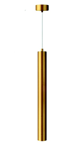[181052 | 181052] Lamp. colg. 1L GU10 Tubular Alum. Dorado (55x600)mm