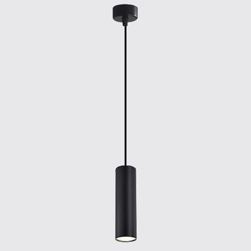[181054 | 181054] Lamp. colg. 1L GU10 aluminio negro/plata inside (55X300MM)