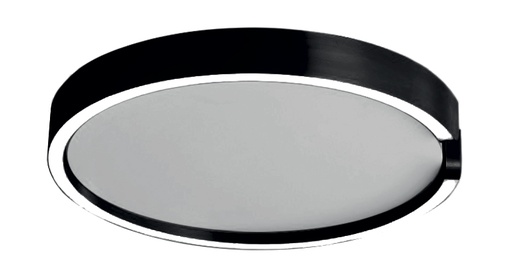 [181115 | C19904-36W] Lamp. Techo Led Red. Negro 36W 3K (D440X50Mm)