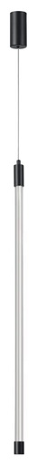 [181122 | P22003-10W negro] Lamp. Colg. Led Vertical Alum+Acril. Negro 14W 3K (24X1800Mm)