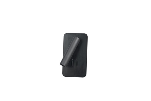 [181351 | HQ03 BK] Lamp. Pared B/Rectangular Moderna Negro Led 2L 3+6W 3K Doble Int. (180X100Mm)