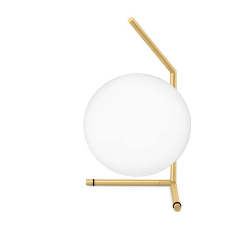 [181420 | 9137T3 Mesa] Lamp. Mesa Circulo Vidrio+Metal E12