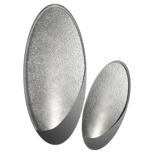 [181453 | 10305W/L plata] Aplique Pared T/Plafon Oval. Led Plata 3K (600X270X50Mm)