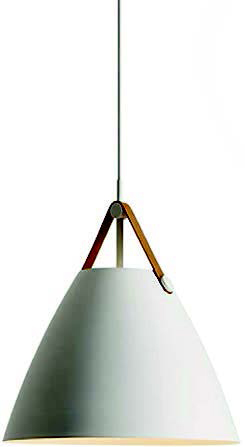 [181466 | 9867P/S white] Lamp. Colg. Aluminio+Metal Blanco Pequena 1E27