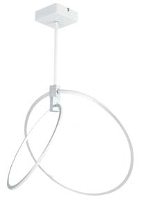 [181620 | PPF2572-2 Blanco] Lamp. Colg Led 35W T/Redondo 2 Anillos 3K Cm
