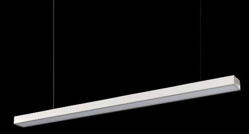 [181655 | ZG-7535 WH] Lamp. Colg. Led Alum. 36W 4K 121X7.5Cm C/Cables Blanca